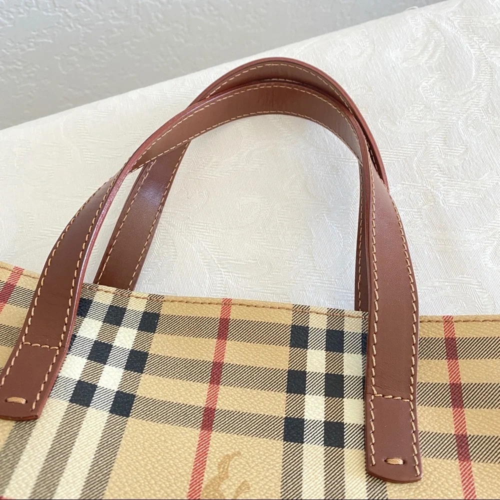 Burberry check tote